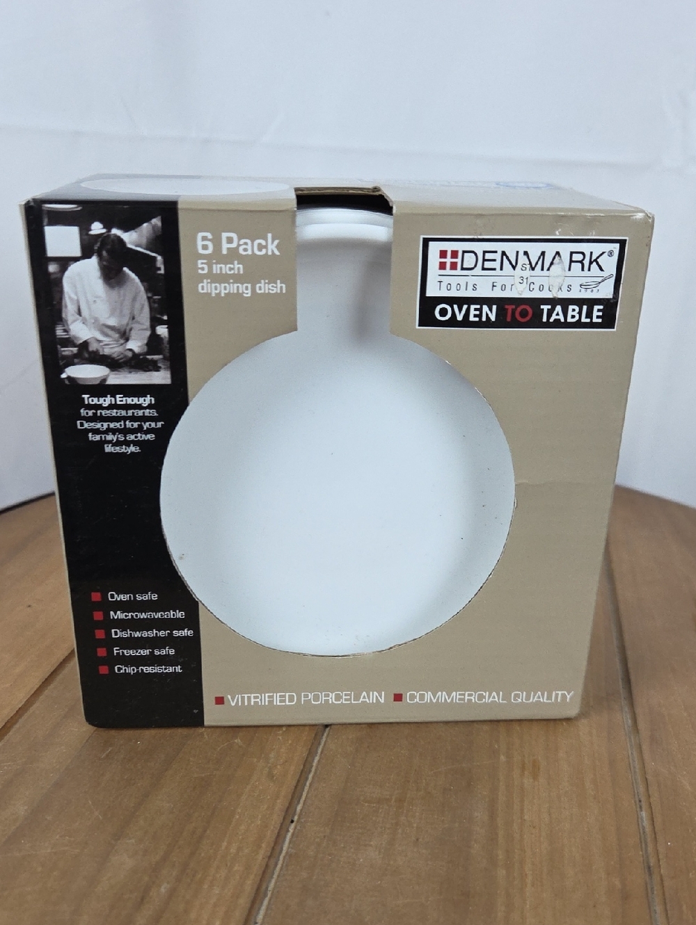 Denmark Oven to Table White 5-inch Dipping Dish - 6 Pack